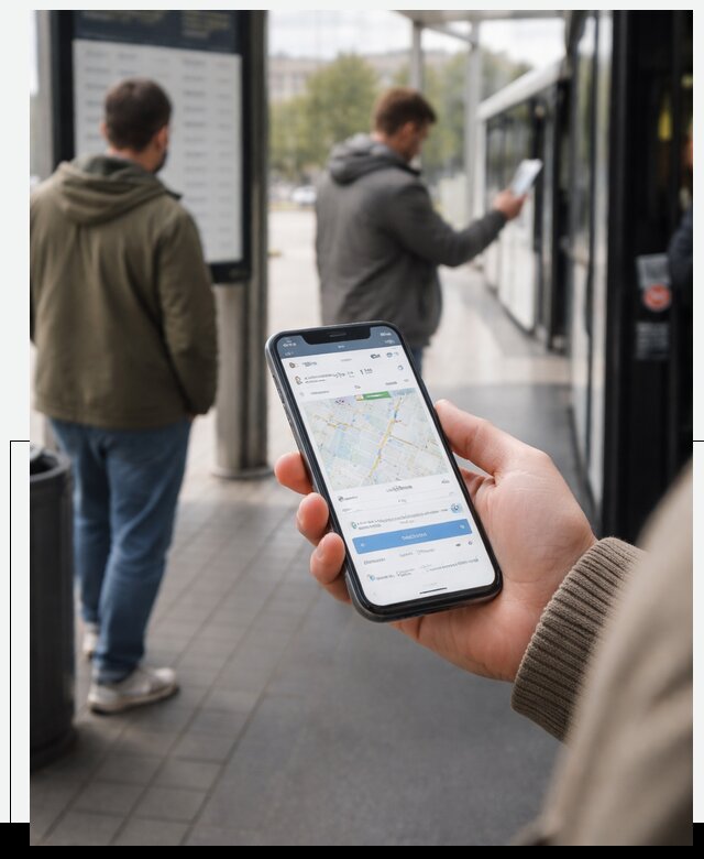 Мобильное приложение для пассажиров в Юбилейном с оплатой и расписанием